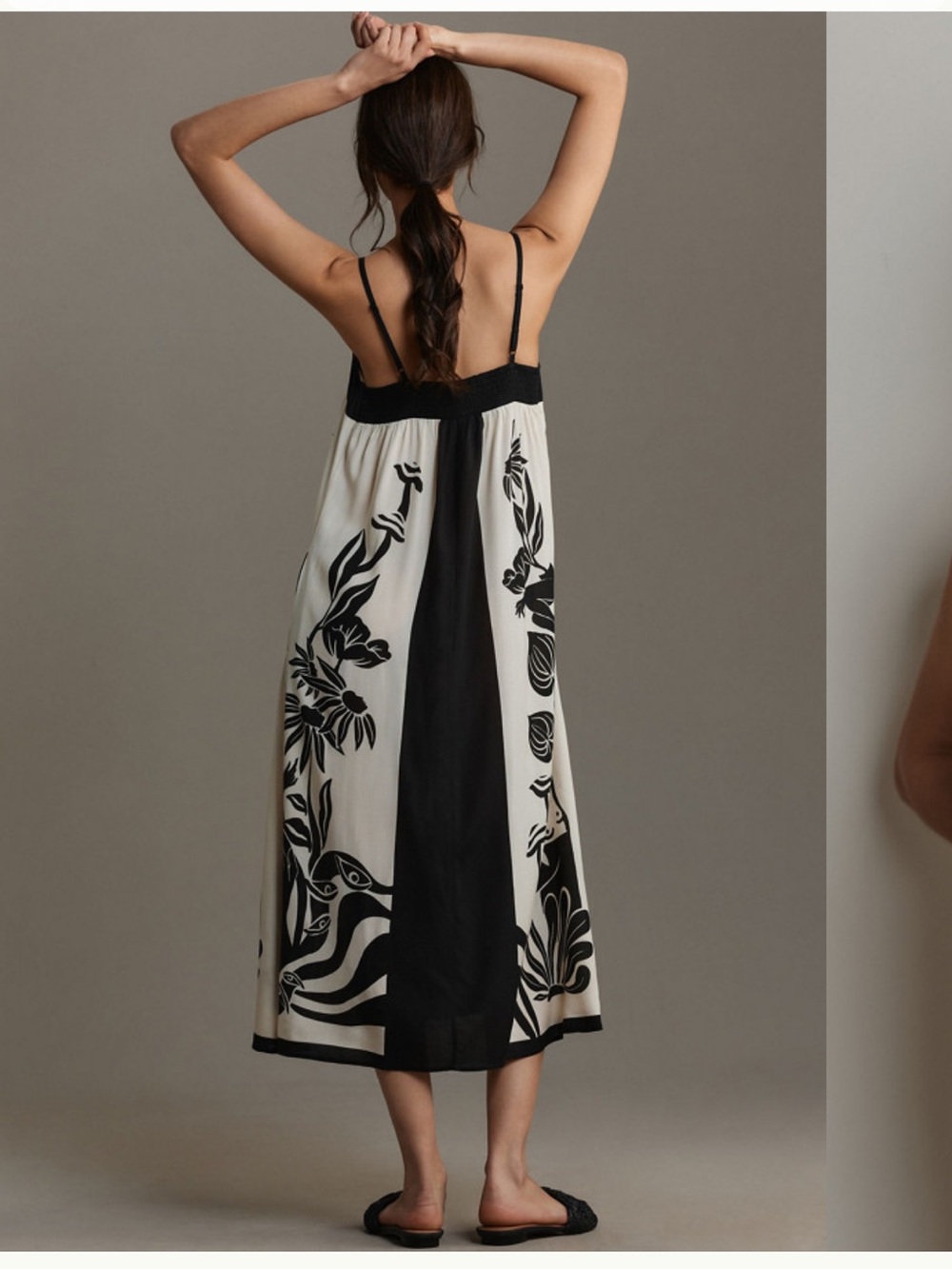 FARM Rio Sleeveless Square Neck Midi Dress - Picture 2 of 8